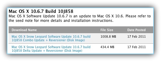 Mac OS 10.6.7 10j858
