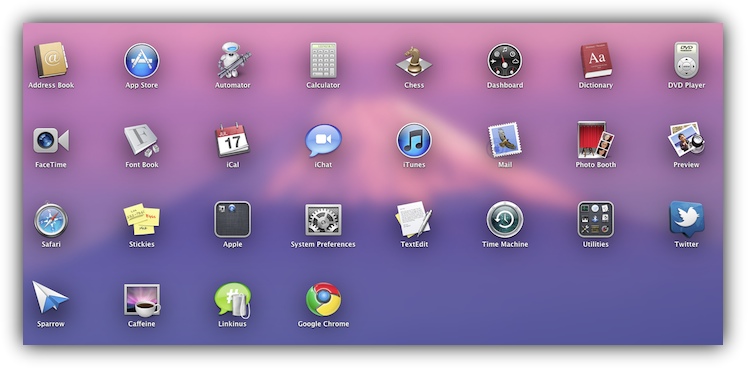 LaunchPad Mac OS X Lion