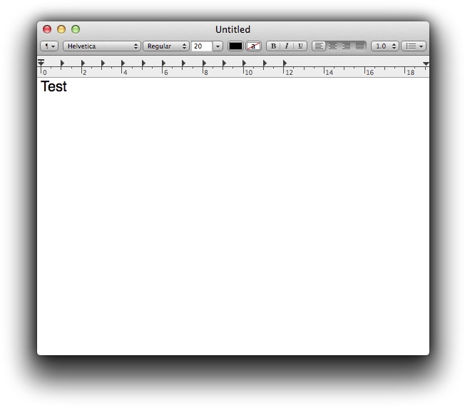 TextEdit Mac OS Lion