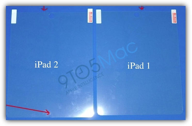 Сравнение защитной пленки iPad и iPad 2