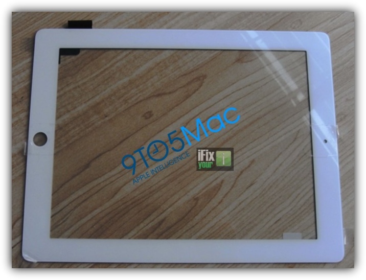 Лицевая панель iPad 2 белого цвета
