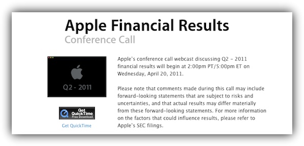 Финансовый отчет Apple