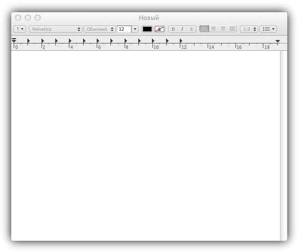 TextEdit в Mac OS Lion