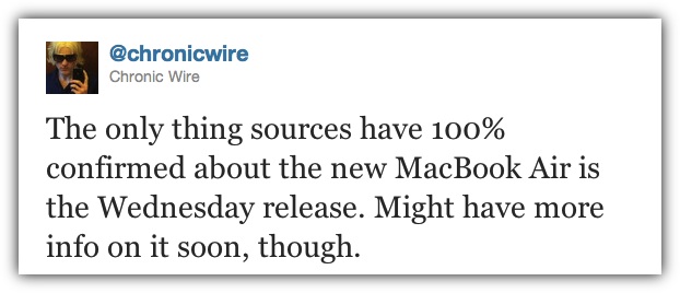 Chronic Wire - о Macbook Air