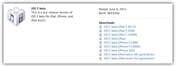 iOS 5 beta